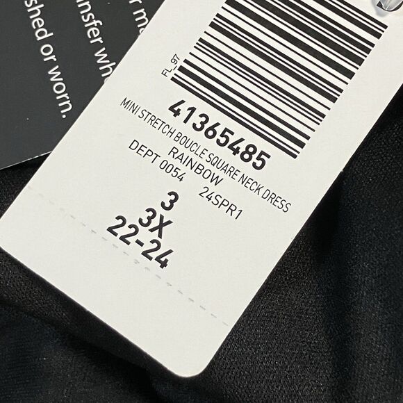 Torrid Dress Womens 3X‎ Mini Stretch Boucle Square Neck Pockets - Picture 8 of 11